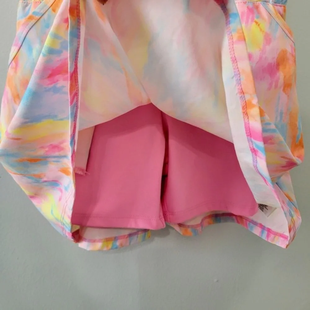 Bass Pro Shops Girls Performance Dress Size S‎ Neon Tie Dye